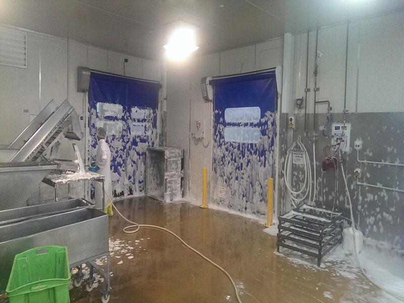 Pvc High Speed Doors Food PE Self Repairing Doors BMP